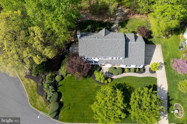 aerial view of property and surrounding area