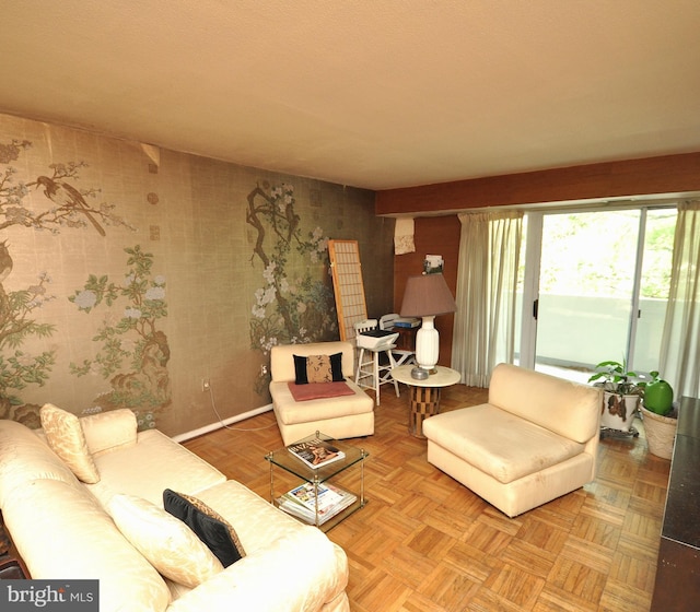 view of living area