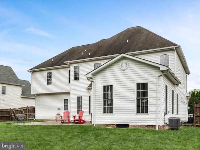 114 New Market Dr, Stephens City, VA 22655 - rear view of house with cooling unit