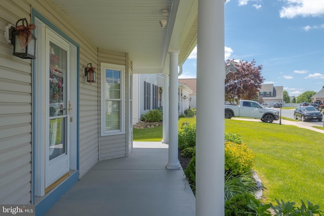 729 Rosecroft Ct, Forest Hill, MD 21050 - covered porch featuring a yard