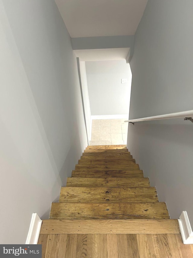 371 Chaplin St SE, Washington, DC 20019 - staircase with tile patterned flooring