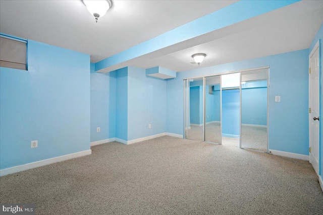 9402 Glen Ridge Dr, Laurel, MD 20723 - unfurnished bedroom with carpet, a closet, and baseboards