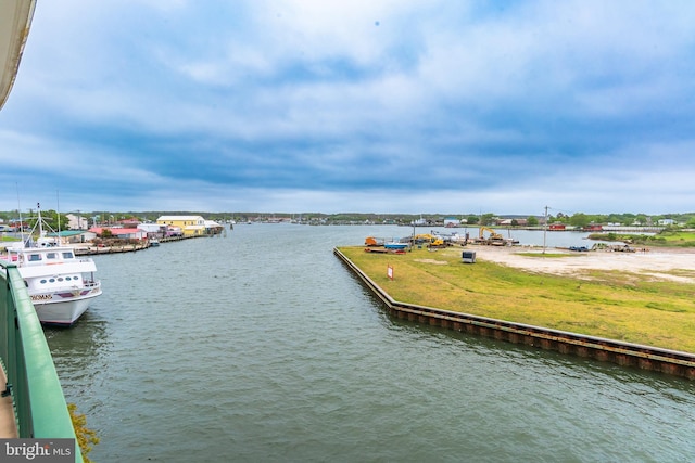 1 Dock St Unit 203, Crisfield, MD 21817 - water view featuring a boat dock