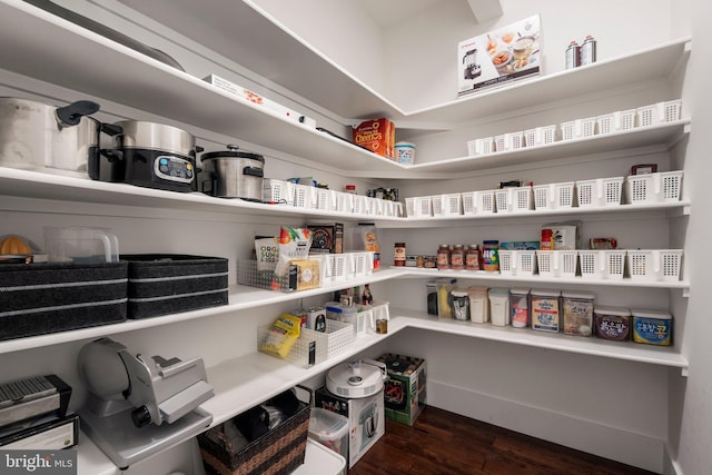 view of pantry