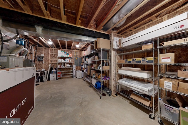 view of storage area