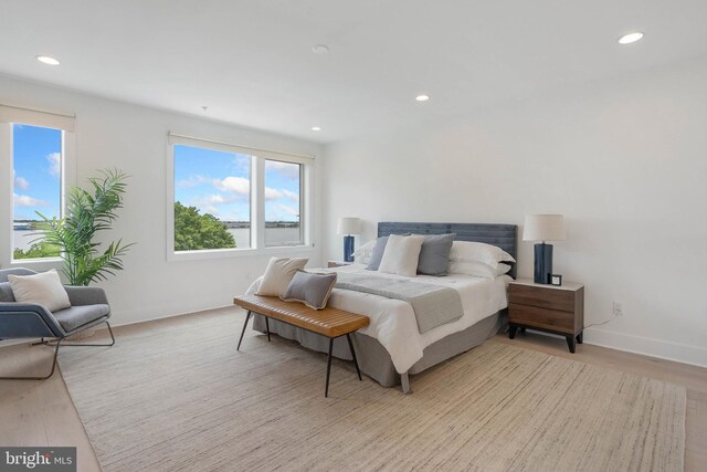 740 S Columbus Blvd Unit 74, Philadelphia, PA 19147 - bedroom with multiple windows, recessed lighting, and light wood finished floors