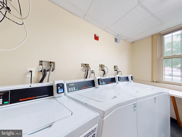 4408 1st Pl NE Unit 14, Washington, DC 20011 - community laundry room with washing machine and dryer