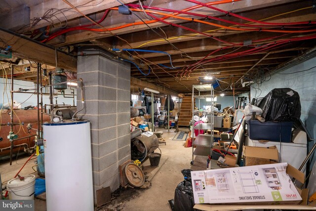 505 Deibler Rd, Pennsylvania Furnace, PA 16865 - unfinished below grade area with water heater