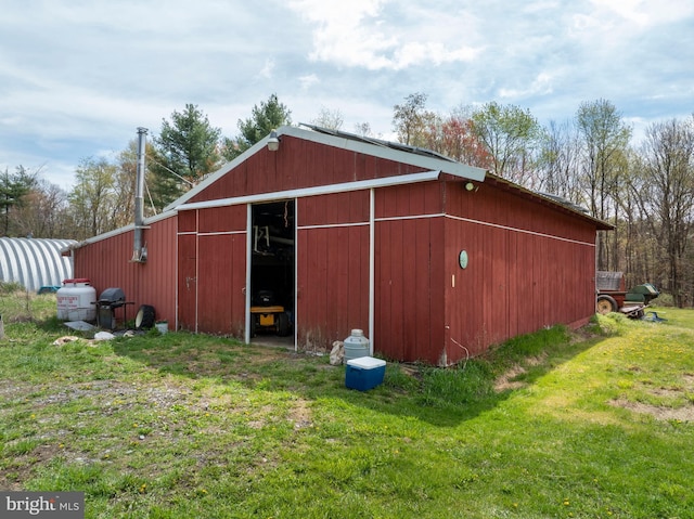 505 Deibler Rd, Pennsylvania Furnace, PA 16865 - view of pole building featuring a yard