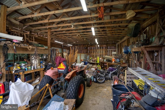 505 Deibler Rd, Pennsylvania Furnace, PA 16865 - garage featuring a workshop area