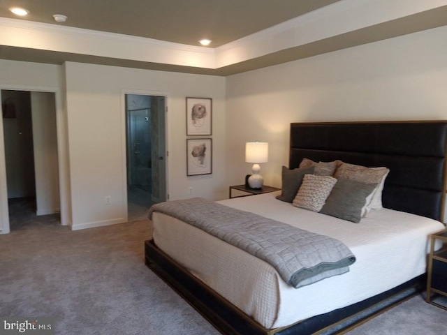 16497 Northwestern Pike, Augusta, WV 26704 - bedroom with carpet floors, recessed lighting, baseboards, and crown molding