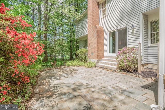 view of patio with entry steps