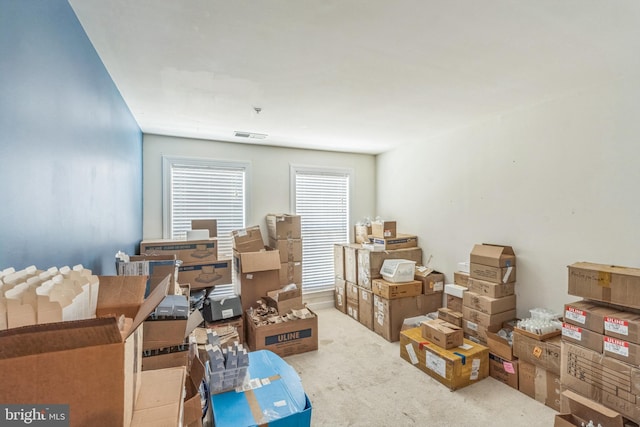 view of storage room