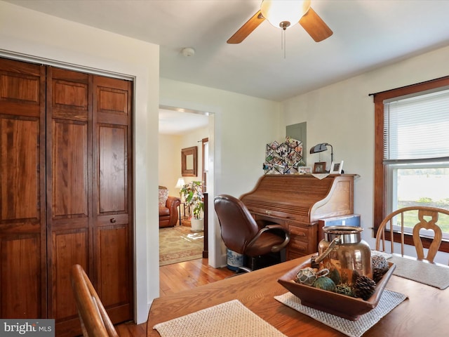 1691 Wakeman Mill Rd, Front Royal, VA 22630 - sitting room with ceiling fan and light wood-type flooring