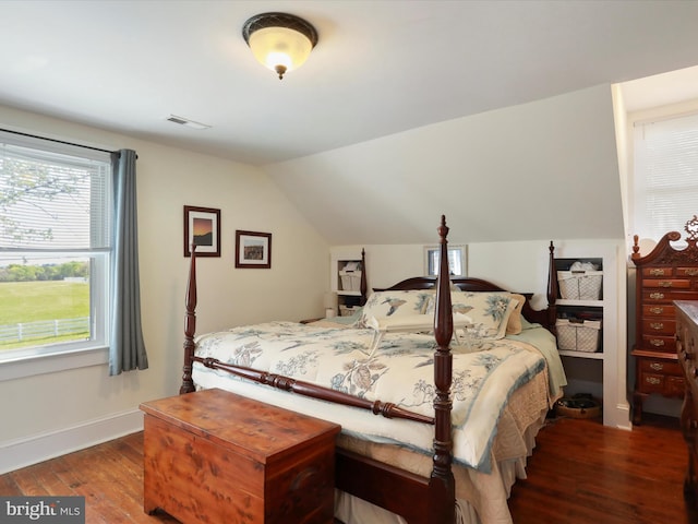 1691 Wakeman Mill Rd, Front Royal, VA 22630 - bedroom with baseboards, multiple windows, hardwood / wood-style floors, and visible vents
