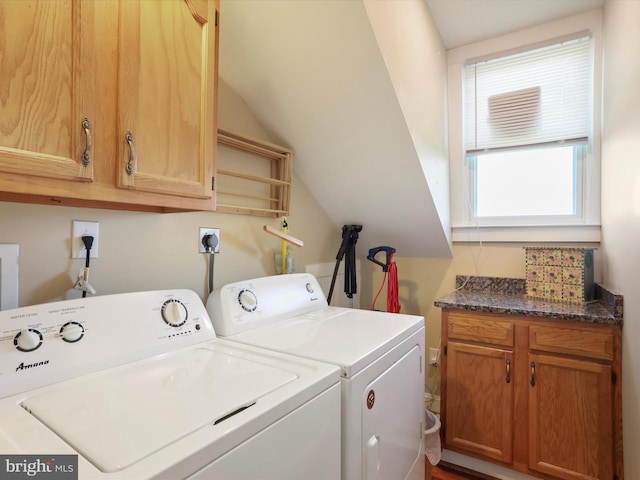 1691 Wakeman Mill Rd, Front Royal, VA 22630 - washroom with separate washer and dryer and cabinet space