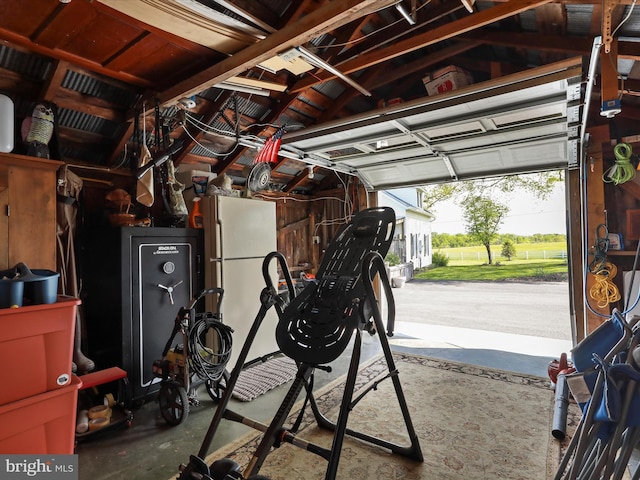 1691 Wakeman Mill Rd, Front Royal, VA 22630 - garage featuring freestanding refrigerator