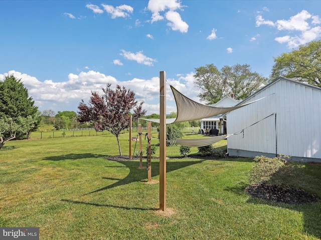 1691 Wakeman Mill Rd, Front Royal, VA 22630 - view of yard featuring an outbuilding, a pole building, and fence