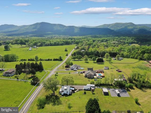 1691 Wakeman Mill Rd, Front Royal, VA 22630 - bird's eye view with a mountain view and a rural view