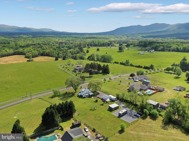 1691 Wakeman Mill Rd, Front Royal, VA 22630 - drone / aerial view featuring a rural view and a mountain view