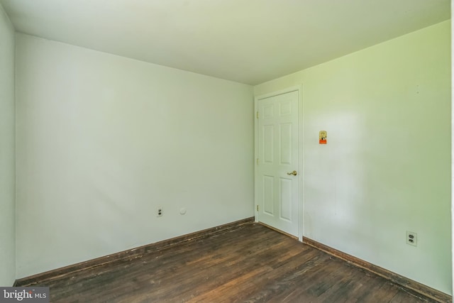 755 Shawmont Ave, Philadelphia, PA 19128 - empty room featuring dark wood-type flooring and baseboards