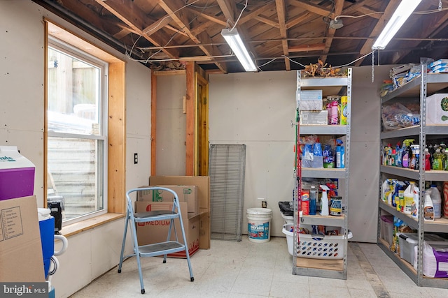 111 Linden Ave, Pasadena, MD 21122 - below grade area featuring tile patterned floors