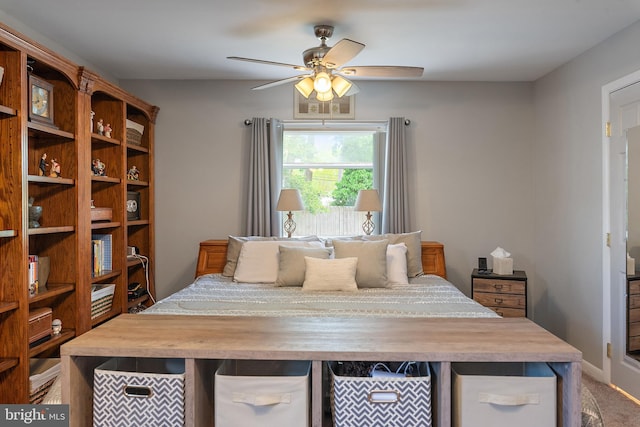 111 Linden Ave, Pasadena, MD 21122 - carpeted bedroom with a ceiling fan
