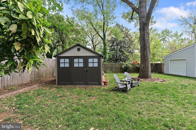 111 Linden Ave, Pasadena, MD 21122 - exterior space with a storage shed, an outbuilding, and a fenced backyard