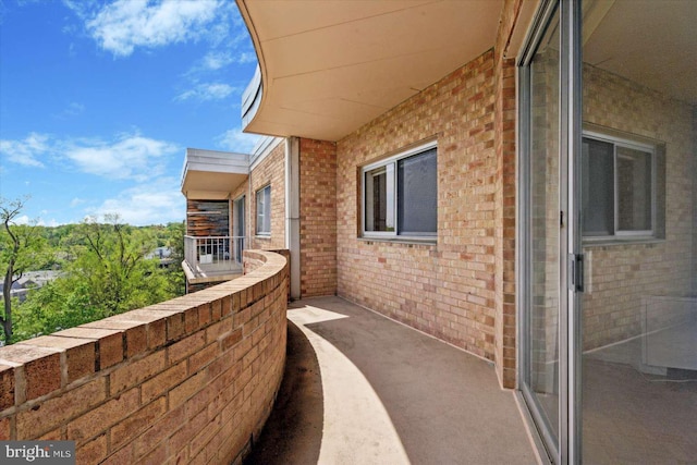 view of balcony