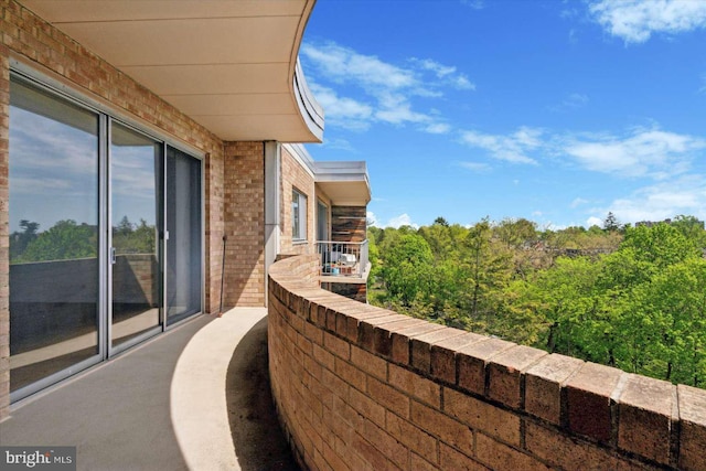 view of balcony