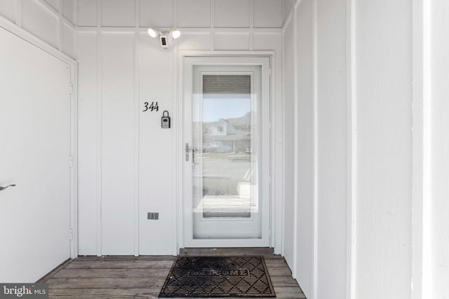 view of exterior entry