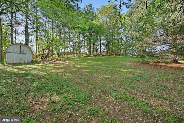 3604 Ripplingbrook Ct, Bowie, MD 20721 - view of yard with an outbuilding and a storage unit