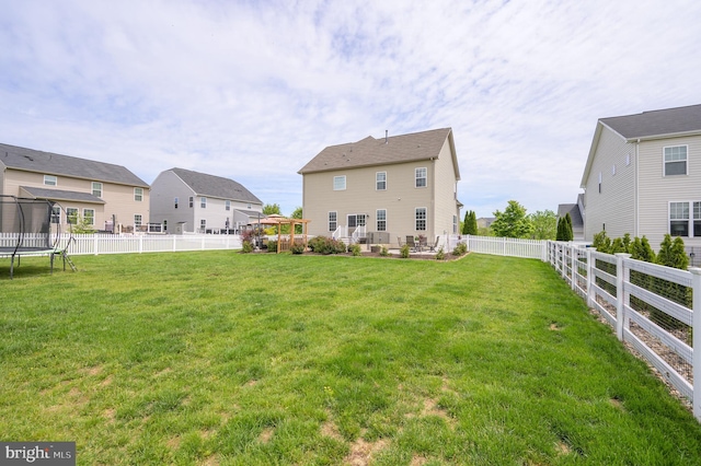109 Manila Pl, Stephenson, VA 22656 - back of house with a trampoline and a residential view