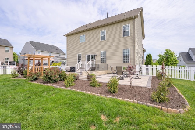 109 Manila Pl, Stephenson, VA 22656 - back of property with a patio area and a pergola