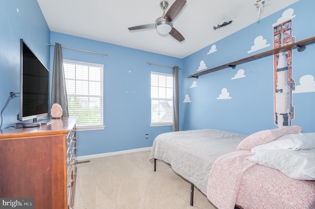 109 Manila Pl, Stephenson, VA 22656 - carpeted bedroom featuring multiple windows, baseboards, and a ceiling fan