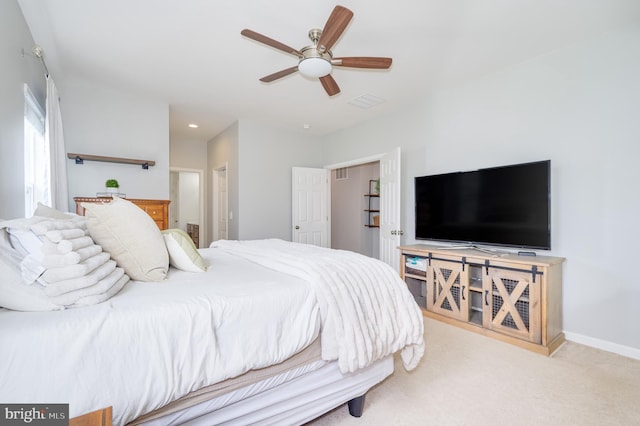109 Manila Pl, Stephenson, VA 22656 - bedroom with carpet floors, a ceiling fan, ensuite bathroom, and recessed lighting
