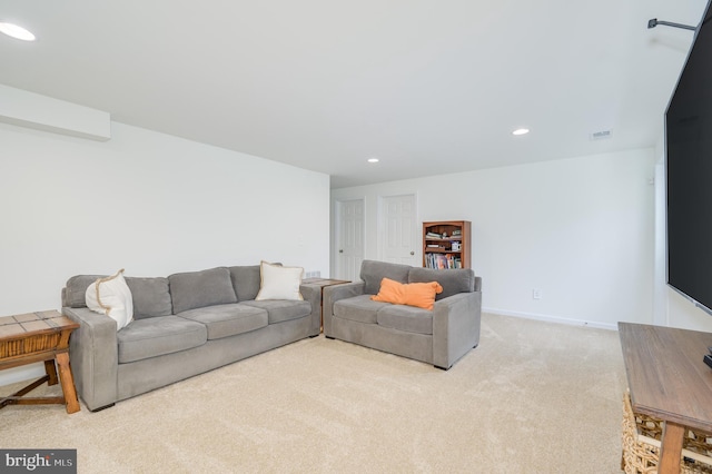 109 Manila Pl, Stephenson, VA 22656 - living room featuring carpet floors, recessed lighting, and baseboards