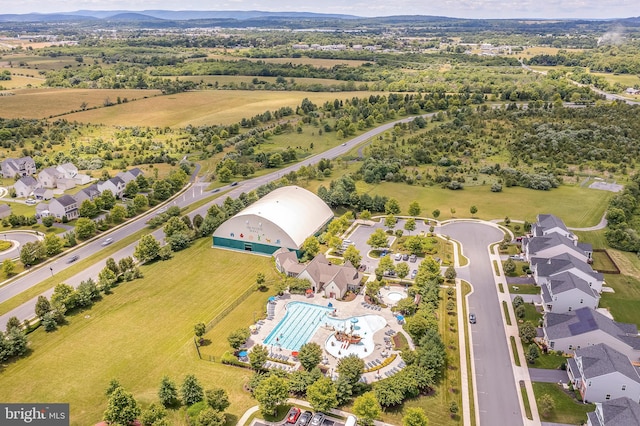 109 Manila Pl, Stephenson, VA 22656 - aerial perspective of suburban area featuring a pool