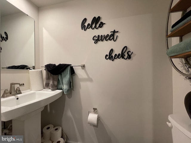 14503 Hunts Farm Rd, Brandywine, MD 20613 - bathroom with toilet and a sink