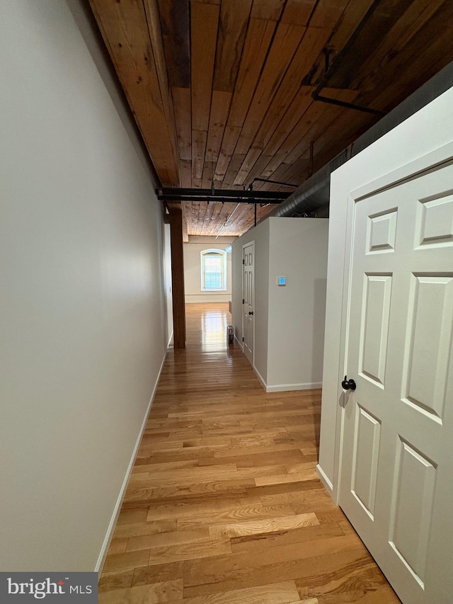 374 Shurs Unit 203, Philadelphia, PA 19128 - hallway with baseboards and light wood finished floors