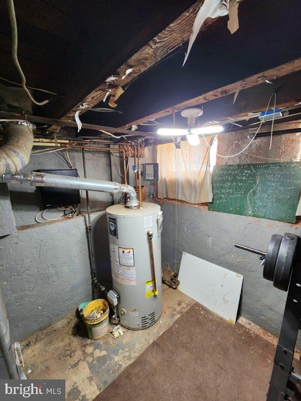 807 Spruce St, Camden, NJ 08103 - utility room featuring gas water heater