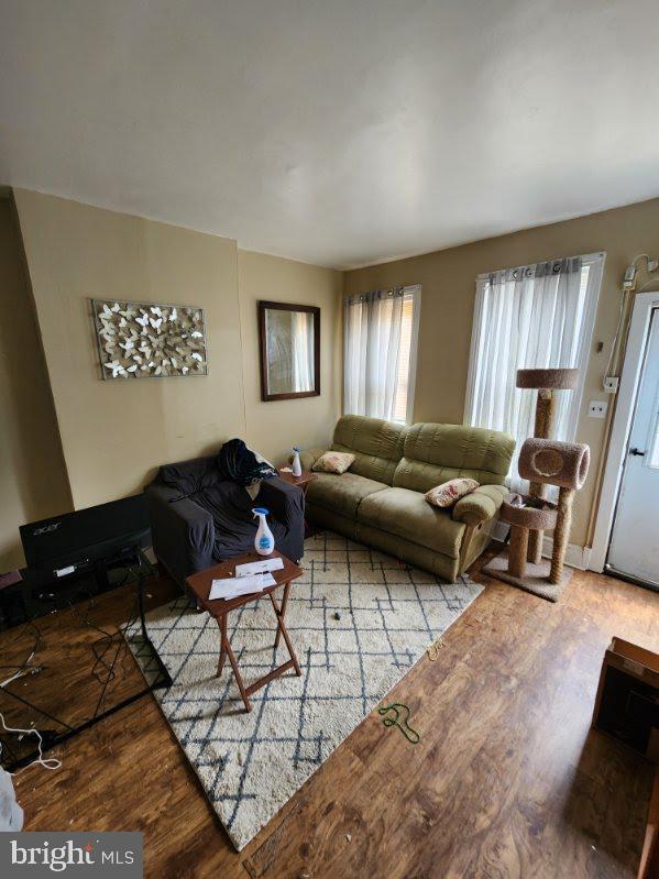 807 Spruce St, Camden, NJ 08103 - living room with wood finished floors