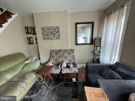 807 Spruce St, Camden, NJ 08103 - living area featuring stairs