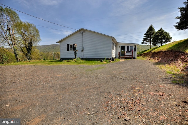 view of home's exterior