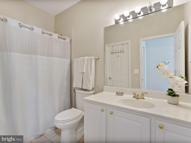 29 Norwood Ln, Fredericksburg, VA 22406 - full bathroom featuring vanity, tile patterned flooring, toilet, and curtained shower