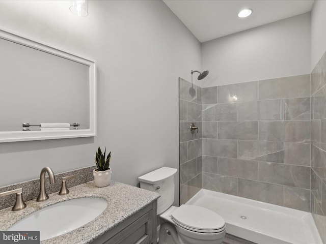 36986 Blue Teal Rd, Selbyville, DE 19975 - full bath featuring vanity, toilet, and tiled shower