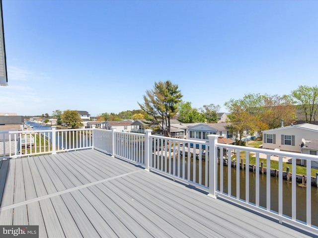 36986 Blue Teal Rd, Selbyville, DE 19975 - wooden terrace featuring a residential view and a water view