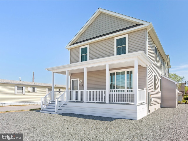 36986 Blue Teal Rd, Selbyville, DE 19975 - view of front facade with a porch