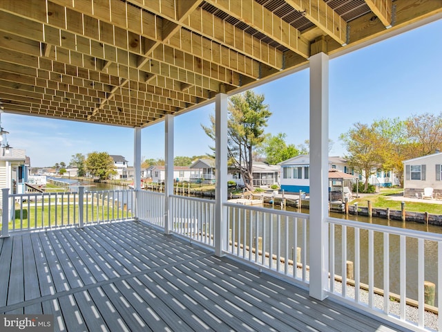 36986 Blue Teal Rd, Selbyville, DE 19975 - deck featuring a residential view and a water view