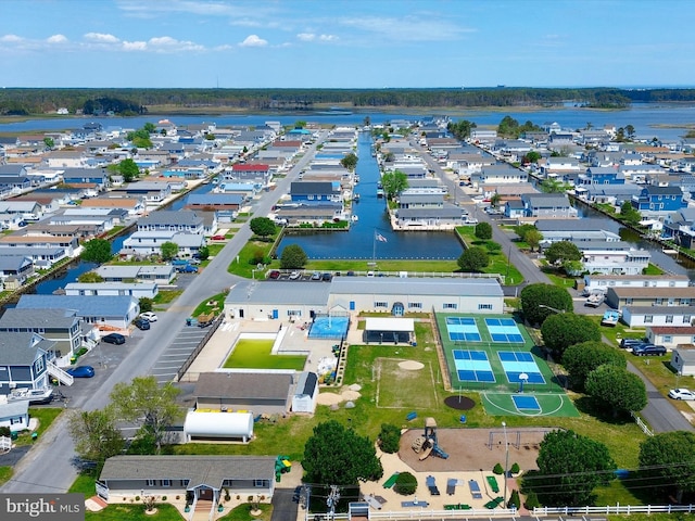 36986 Blue Teal Rd, Selbyville, DE 19975 - drone / aerial view featuring a water view